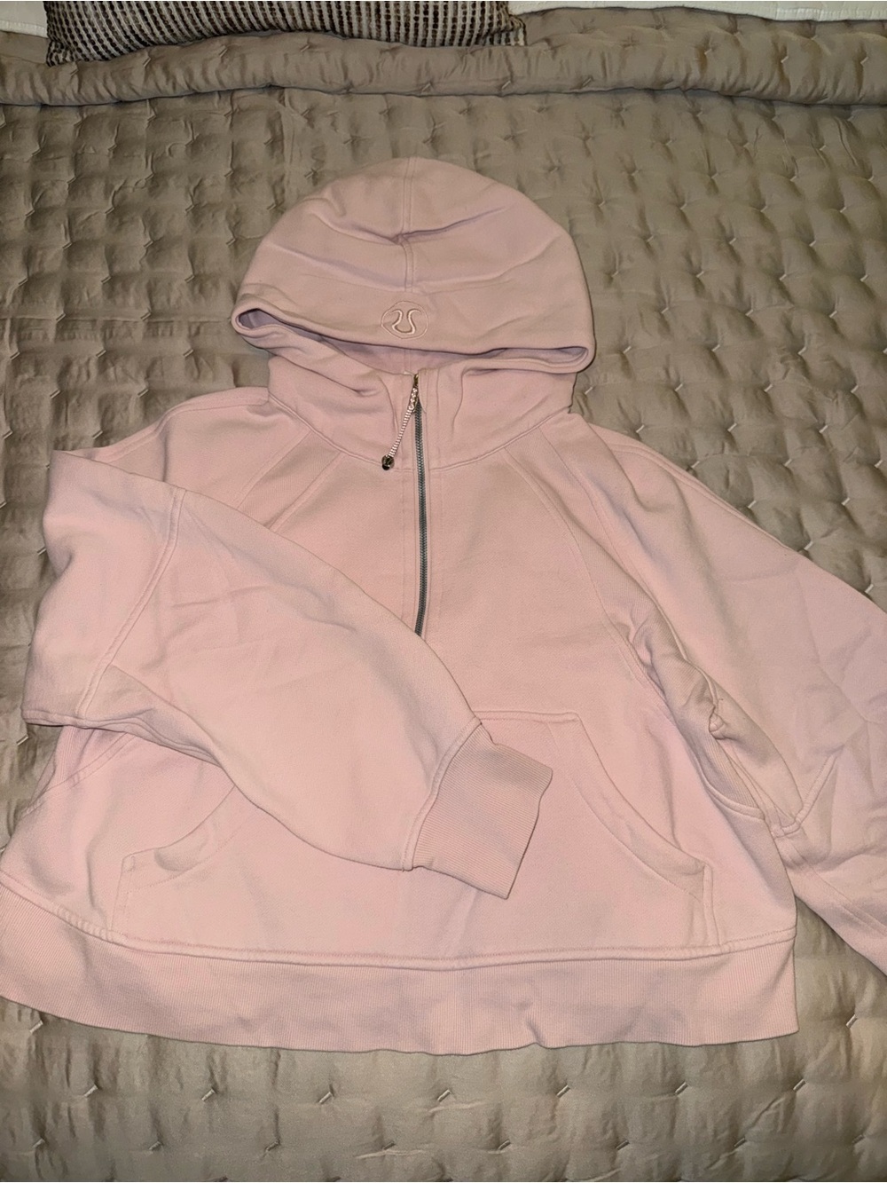 lululemon athletica Light Pink Half-Zip Hoodie